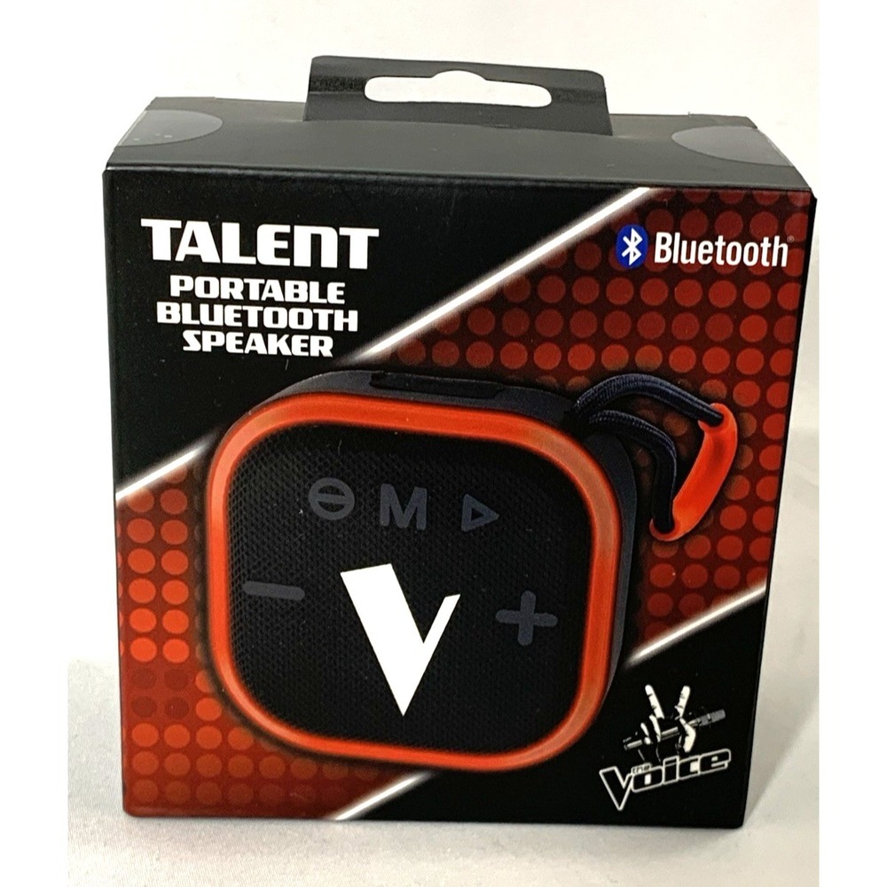 The Voice Talent Portable Bluetooth Speaker FM Radio + USB Cable‎ NEW Sealed